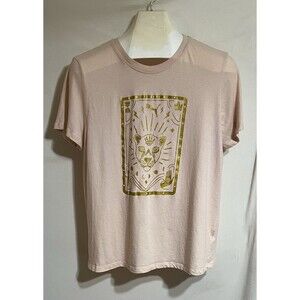 Puma Extra large women’s shirt large graphic Designer Gold Pink Urban L
